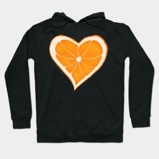 Orange heart Hoodie